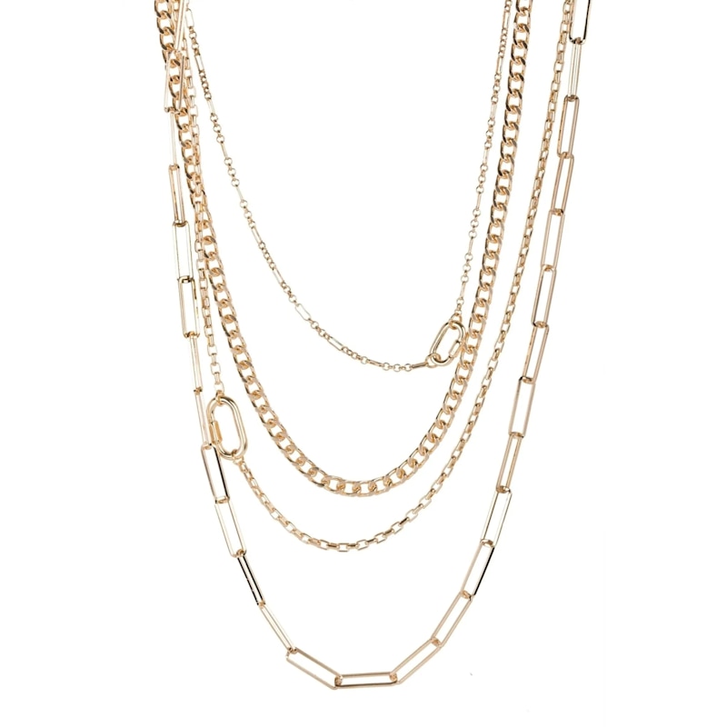 Thumbnail of Layered Gold Chain Multi Necklace image