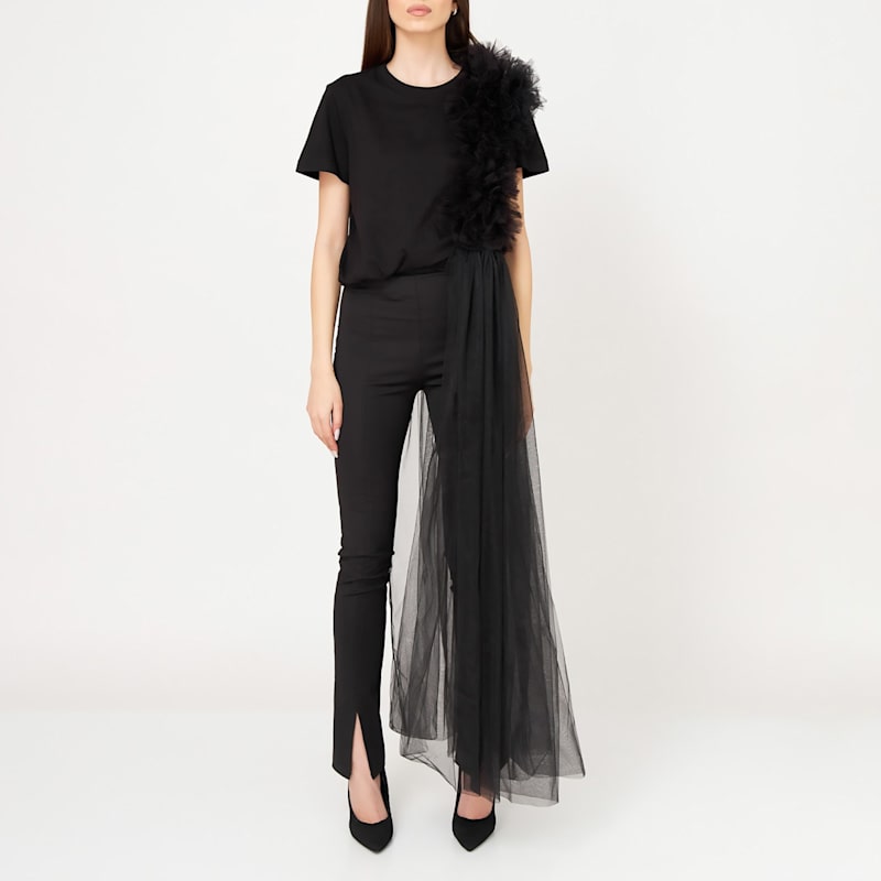 UNLIENS アンリアン　tulle 3way knit black UNLIENS アンリアン tulle 3way knit black UNLIENS アンリアン tulle