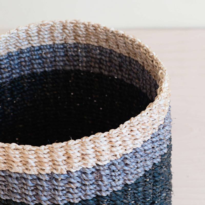 Thumbnail of Black Tabletop Mini Basket - Handwoven Baskets image