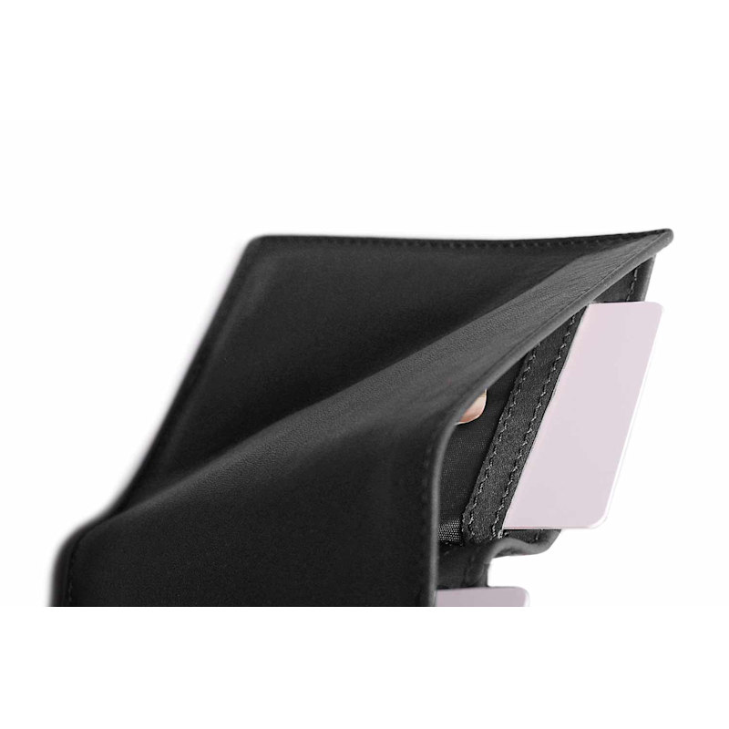 Thumbnail of Leather Bifold Wallet With Rfid Protection - Grey image