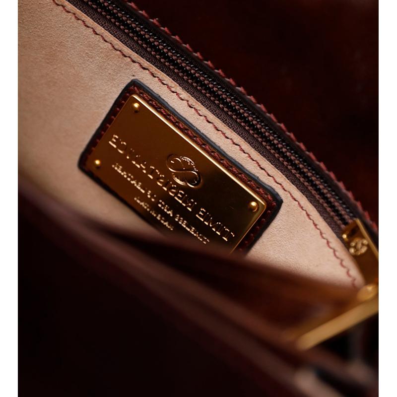 Thumbnail of Brown Leather Cross Body Bag For Women - Moonfleet image