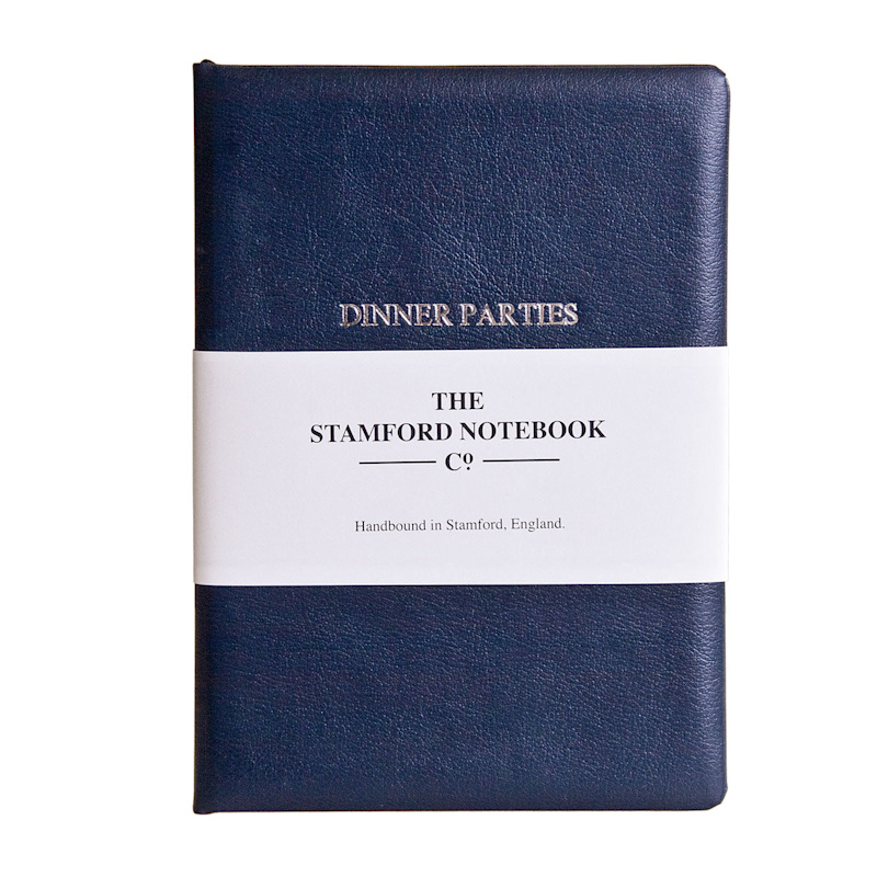 Thumbnail of Leather Dinner Party Book - Navy Blue image