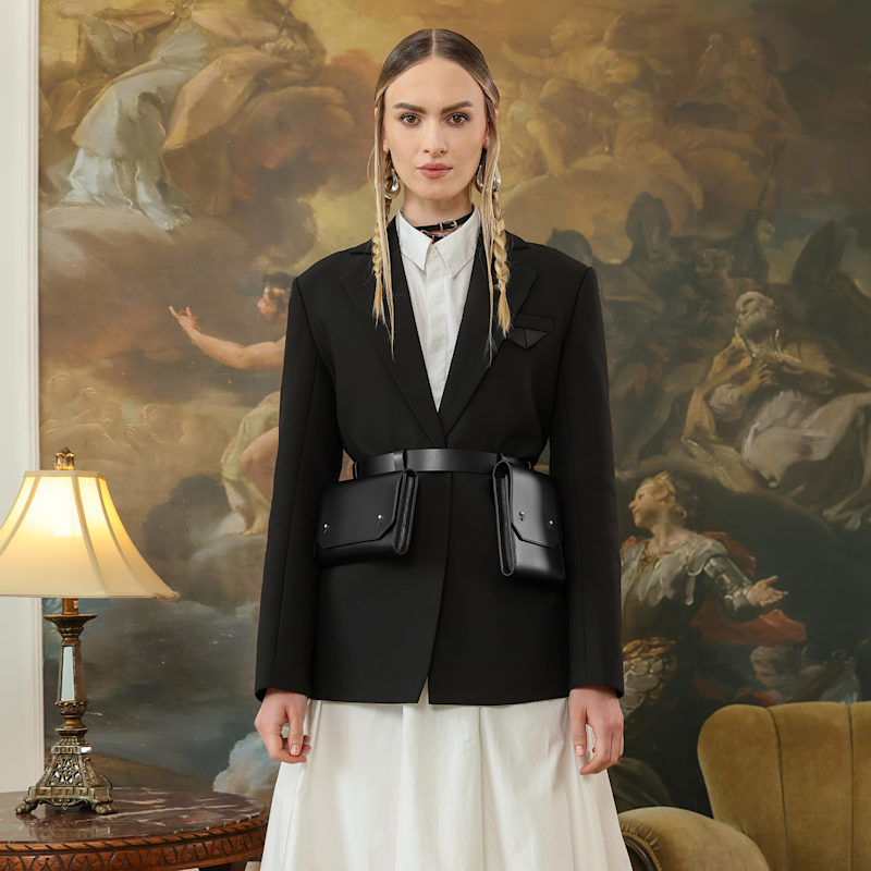 Thumbnail of Leather Double Belt Bag image