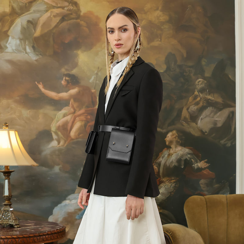 Thumbnail of Leather Double Belt Bag image