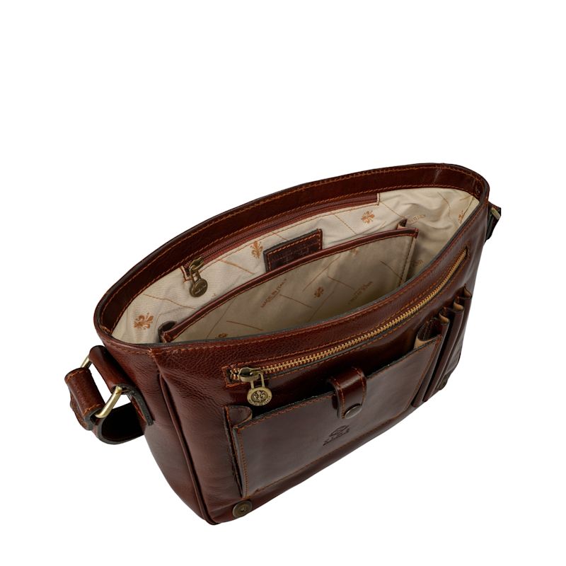 Thumbnail of Brown Leather Messenger Bag – The Stranger image