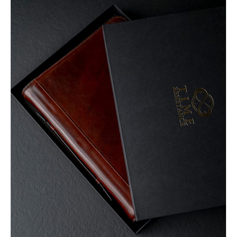 Thumbnail of Brown Leather Portfolio With Binder - Joy In The Morning image