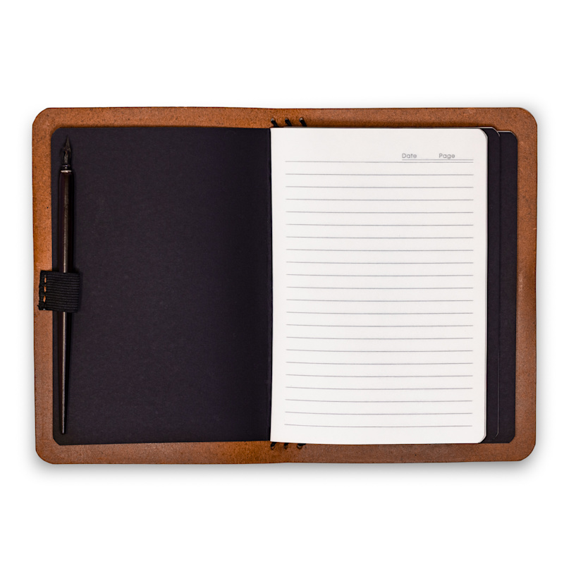 Thumbnail of Leather Refillable Journal - Red image