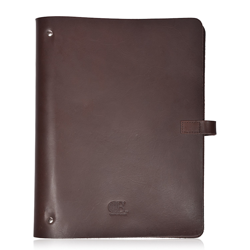 Thumbnail of Leather Ring Binder Folder - Brown Veg Tan image