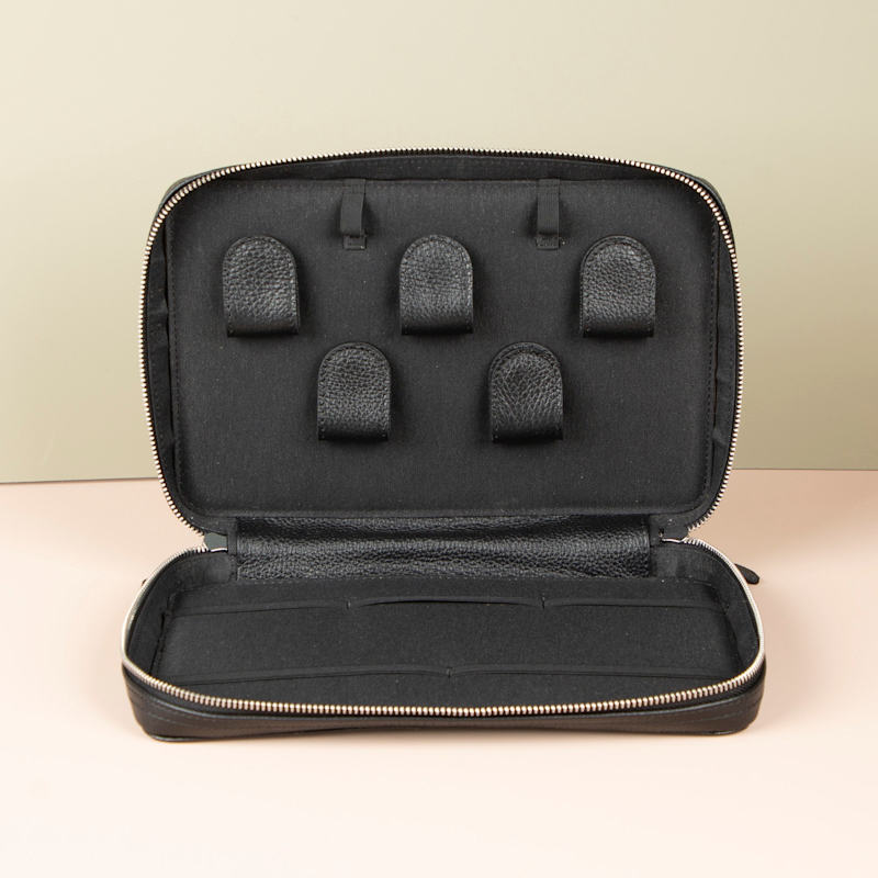 Thumbnail of Leather Tech Organizer Case - Black - Oslo image