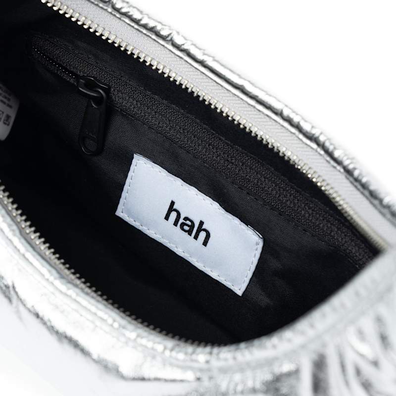 ショルダーバッグ・ポシェット HAHARCHIVE Leather Textured Small Silver Leather Textured Shoulder Bag - Silver | HAH ARCHIVE | Wolf
