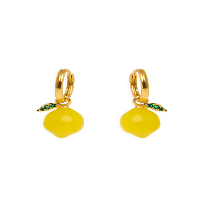Thumbnail of Lemon Huggie Charm Earrings image