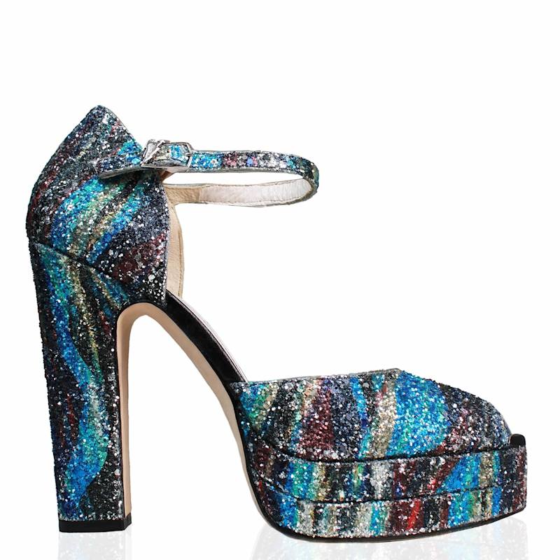 Thumbnail of Lena Non Stop Disco Platform Block Heels image