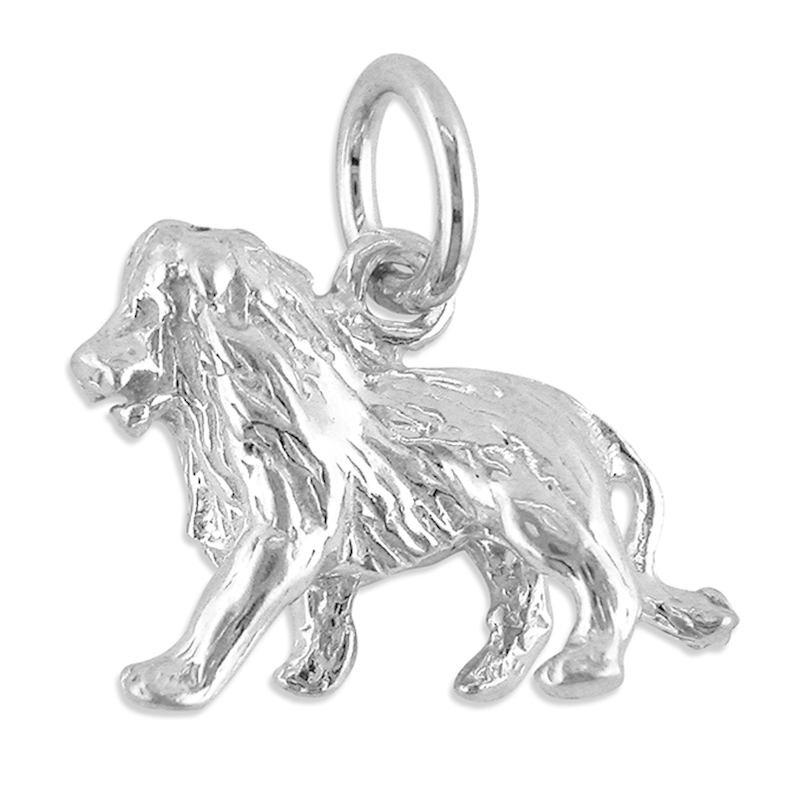 Thumbnail of Leo Lion Zodiac Charm On Silver Chain image