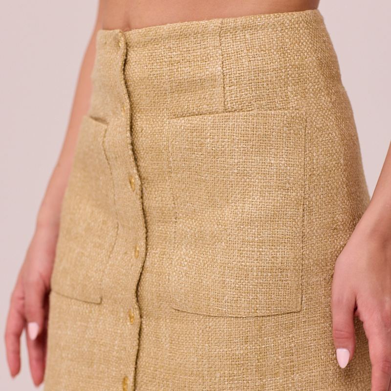 Thumbnail of Leon | The Golden Silk Mini Skirt image