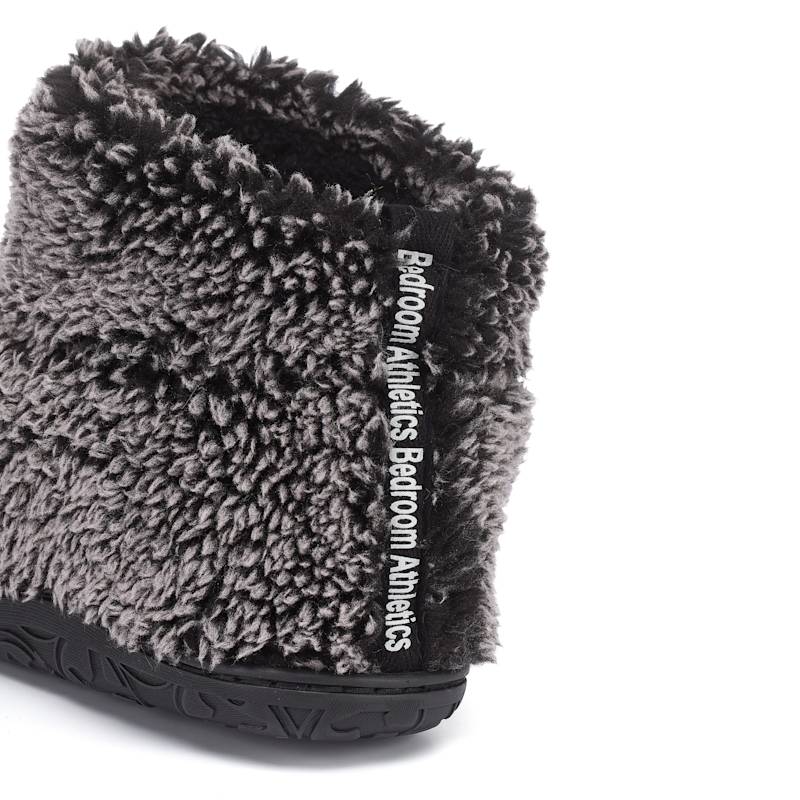 Thumbnail of Leonardo - Shorter Length 100% Recycled Snow Tipped Sherpa Slipper Boot - Washed Black image