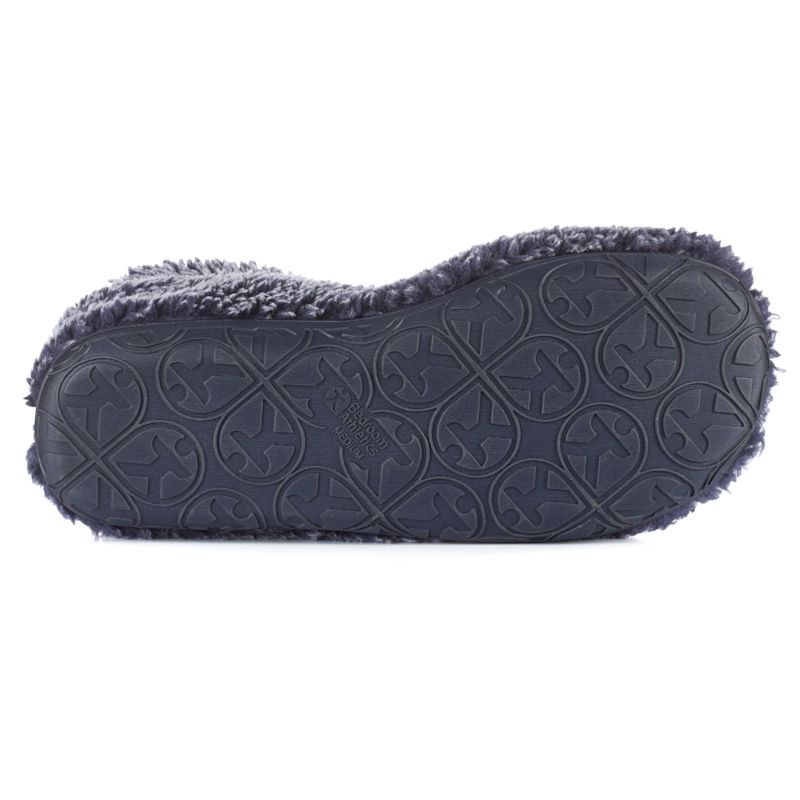 Thumbnail of Leonardo - Shorter Length 100% Recycled Snow Tipped Sherpa Slipper Boot - Washed Peacoat Navy image