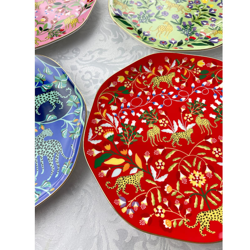 Thumbnail of Leopards Forest Salad Plates, Set Of Four image