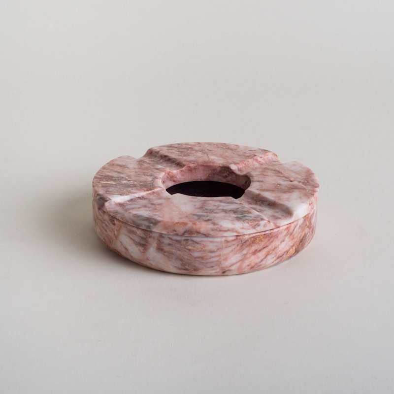 Thumbnail of Less Is More Ashtray - Pink Marble image