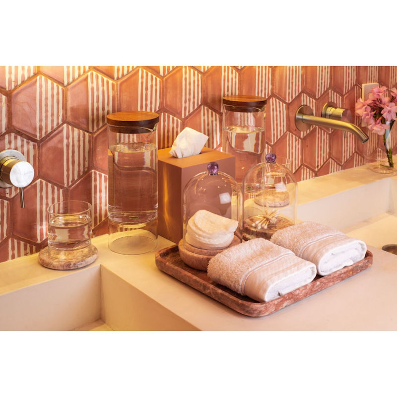 Thumbnail of Less Is More Tissue Box - White Marble image