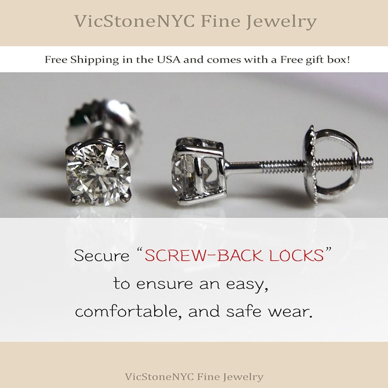 Thumbnail of Platinum Natural Diamond Stud Earrings image