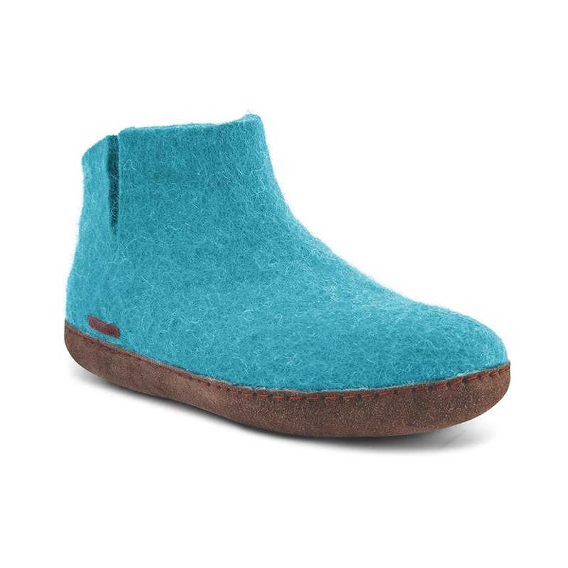 Thumbnail of Women's Classic Boot - Light Blue  With Suede Sole image