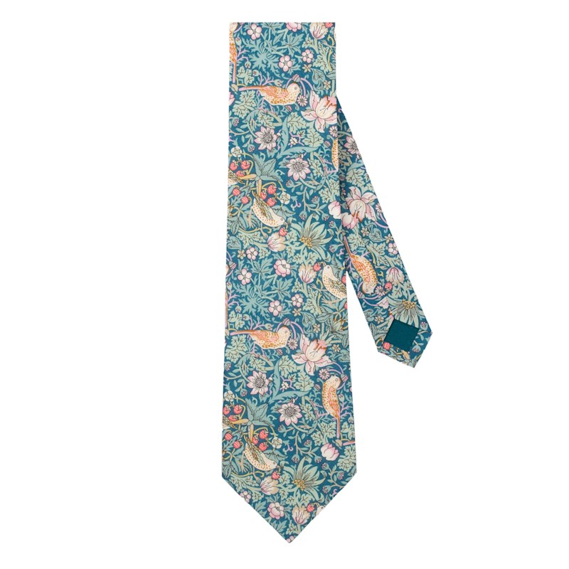 Thumbnail of Liberty Emerald Strawberry Thief Tie image