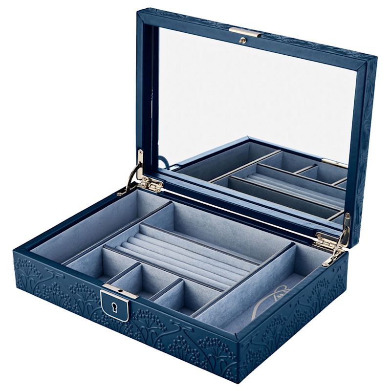 Liberty Medium Jewelry Box - Navy | WOLF | Wolf & Badger