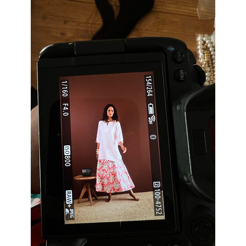 Thumbnail of Lifestyle Long Linen Top - Shell Pink image