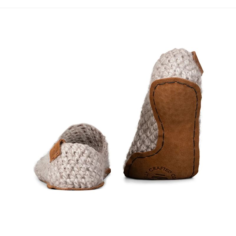 Thumbnail of Light Artisan Made Wool Slippers For Men & Women In Chai Beige image