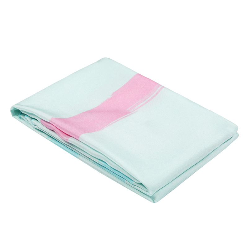 Thumbnail of Light Turquoise Handpainted Silk Square Scarf image
