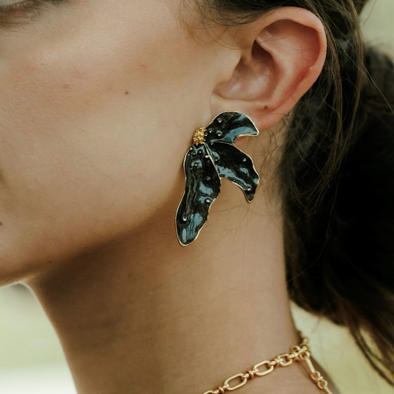 Thumbnail of Lila Earrings - Black image