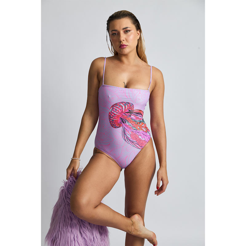 Thumbnail of Lilac Jellyfish One-Piece Swimsuit image