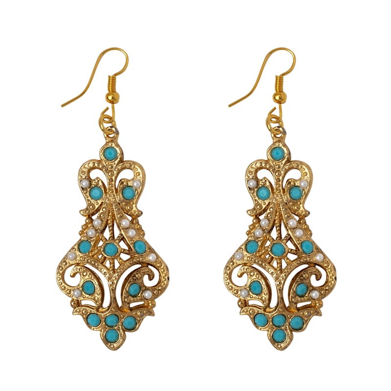 Thumbnail of Vintage Lillibeth Earrings Turqoiuse image