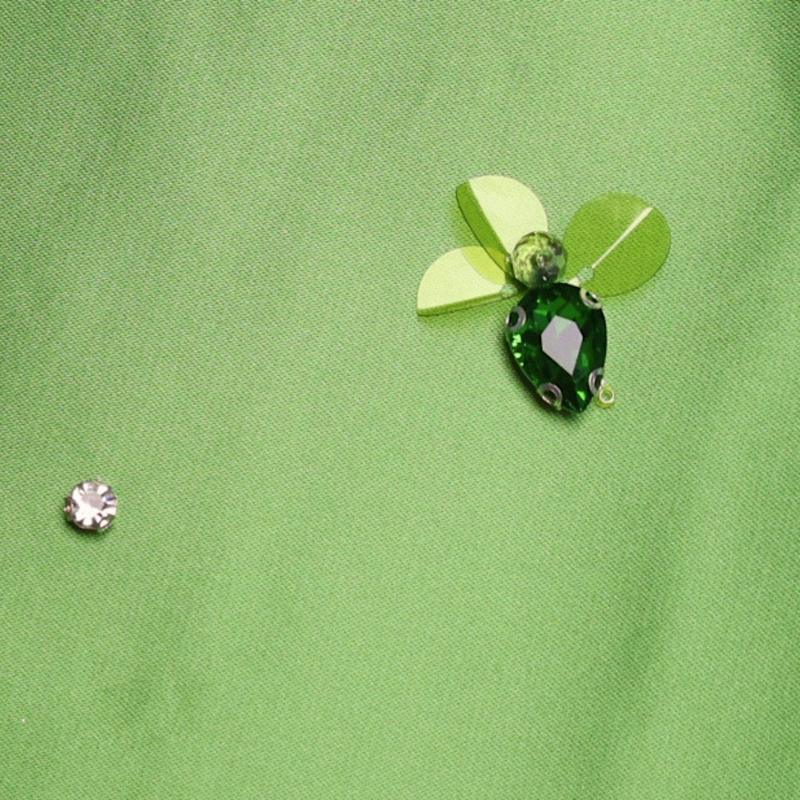 Thumbnail of Lime Pistachio Green Embellished Column Gow image