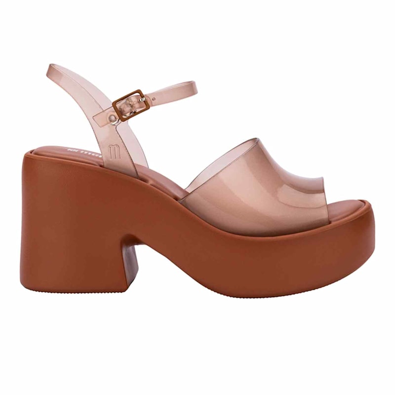 Thumbnail of Lina Platform Heel - Brown / Transparent image