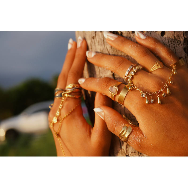 Thumbnail of Lina Double Ring Chain image