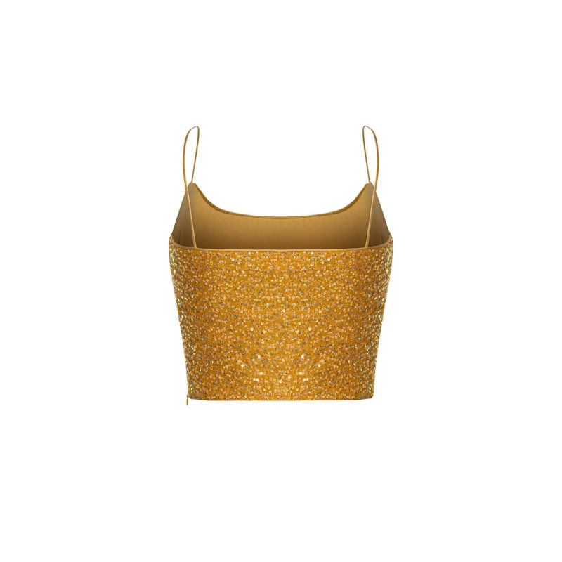 Thumbnail of Lina Yellow Sequin Top image