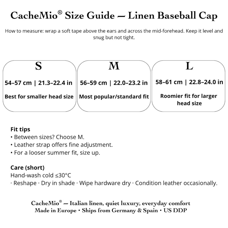 Thumbnail of Linen Baseball Cap | Chambray Denim Look - Handmade image