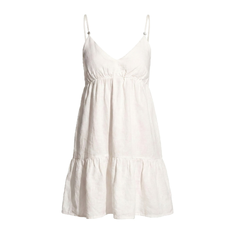 linen wrap dress with pockets Wrap Linen Dress with Pockets