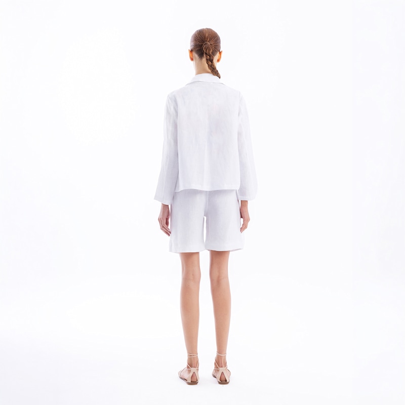 Thumbnail of Linen Jacket With Pockets White image
