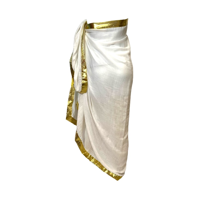 Thumbnail of Julia Clancey Linen Pendant Sarong - White image