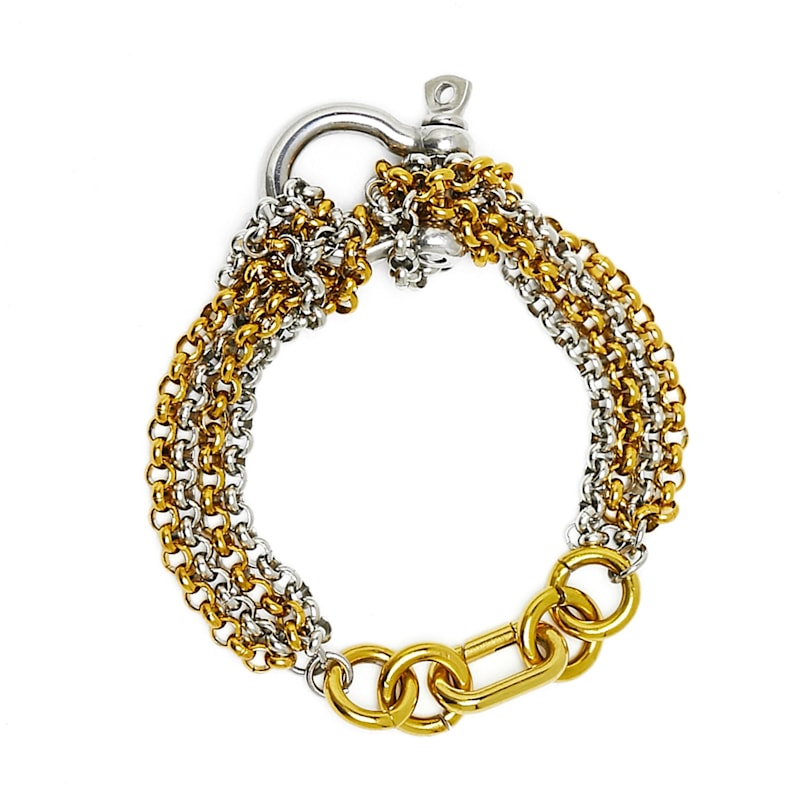 Thumbnail of Link Chain Bracelet With Shackle Clasp image