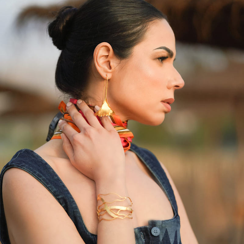 Thumbnail of Liquid Gold Plated Cuff Bracelet image