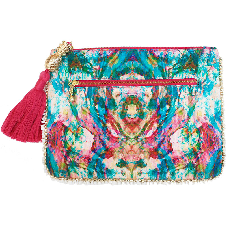 Liquid Rainbow Clutch Bag Sophia Alexia Wolf Badger
