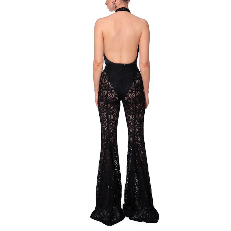 Thumbnail of Liv Black Body Suit With Open Back image