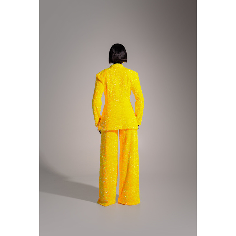 Thumbnail of Liza Sequin Blazer In Amber image