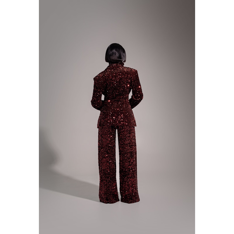 Thumbnail of Liza Sequin Blazer In Bronzite image