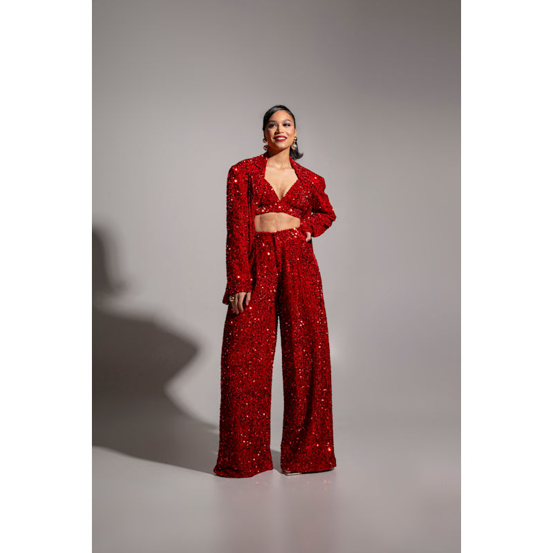Thumbnail of Liza Bra Top In Ruby image