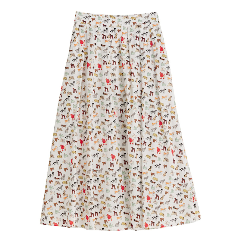 Thumbnail of Lizea Dogs Day Midi Shirt - Multicoloured image