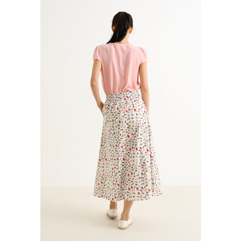 Thumbnail of Lizea Dogs Day Midi Shirt - Multicoloured image